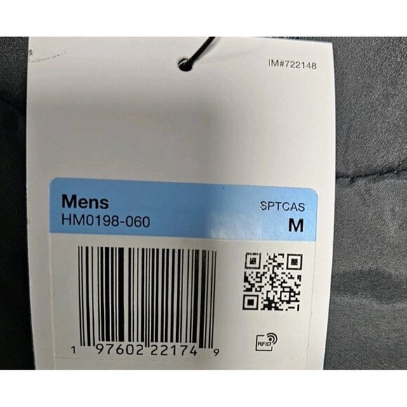 NIKE AIR MENS JACKET 100% POLYESTER BLACK GRAY M HM0198-060 - Picture 4 of 5